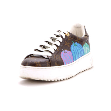 Louis Vuitton Women's Time Out Sneakers Yayoi Kusama Pumpkins Monogram Canvas