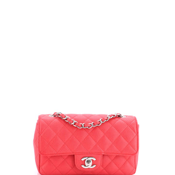 Chanel Classic Single Flap Bag Quilted Caviar Mini