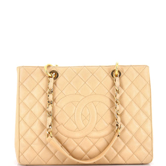 Chanel Grand Shopping Tote Quilted Caviar