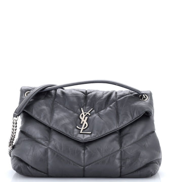 Saint Laurent Loulou Puffer Shoulder Bag Quilted Leather Medium