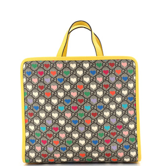 Gucci Children's Tote Printed GG Coated Canvas with Leather Medium