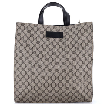 Gucci Convertible Soft Open Tote GG Coated Canvas Tall
