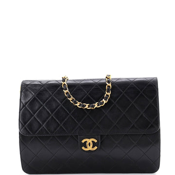 Chanel Vintage Classic Single Flap Bag Quilted Lambskin Medium