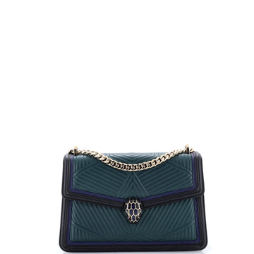 Bvlgari Serpenti Forever Shoulder Bag Quilted Leather Small