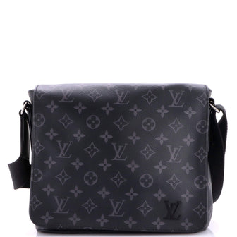 Louis Vuitton District Messenger Bag Monogram Eclipse Canvas PM