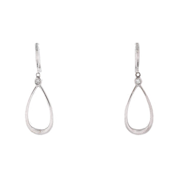 Tiffany & Co. Teardrop Earrings 18K White Gold with Diamonds