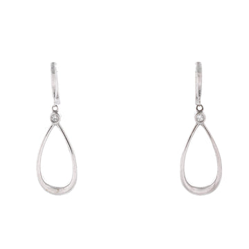 Tiffany & Co. Teardrop Earrings 18K White Gold with Diamonds