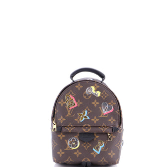 Louis Vuitton Palm Springs Backpack Limited Edition Love Lock Monogram Canvas Mini