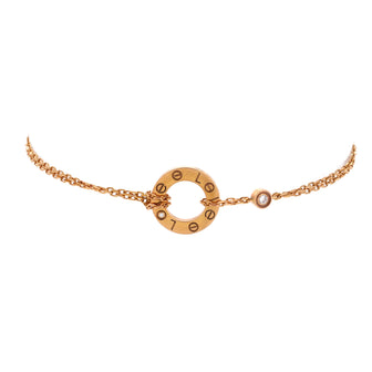 Cartier 2 Diamonds Love Bracelet 18K Rose Gold with Diamonds