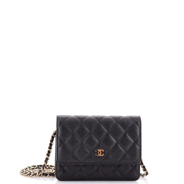 Chanel Wallet on Chain Quilted Caviar Mini