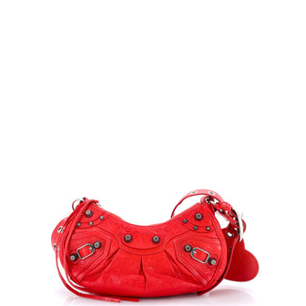 Balenciaga Le Cagole Giant Studs Shoulder Bag Leather XS