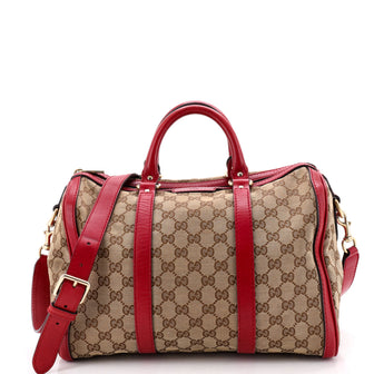 Gucci Vintage Web Boston Bag GG Canvas Medium