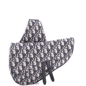 Christian Dior Saddle Crossbody Bag Oblique Canvas