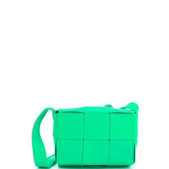 Bottega Veneta Cassette Crossbody Bag Maxi Intrecciato Leather Candy