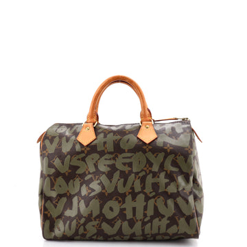 Louis Vuitton Speedy Handbag Limited Edition Monogram Graffiti 30