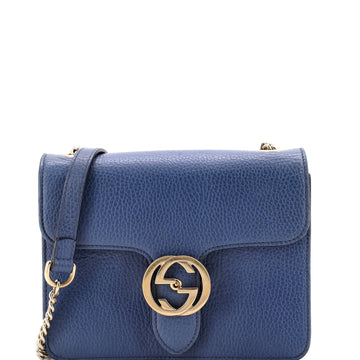 Gucci Interlocking Shoulder Bag Leather Small
