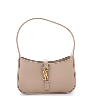 Saint Laurent Le 5 a 7 Hobo Leather Mini