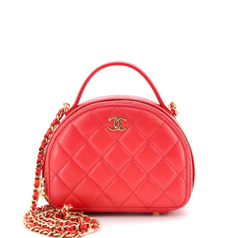 Chanel Chic Riviera Vanity Case with Chain Quilted Lambskin
