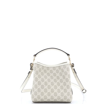 Gucci GG Emblem Bucket Bag GG Coated Canvas Small