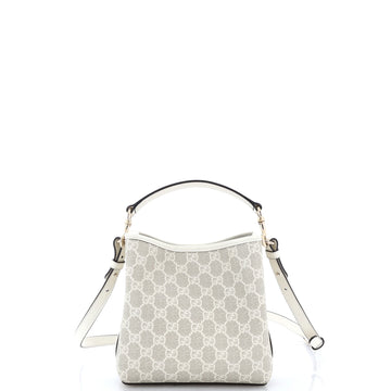 Gucci GG Emblem Bucket Bag GG Coated Canvas Small