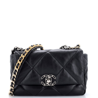 Chanel 19 Flap Bag Quilted Leather Medium