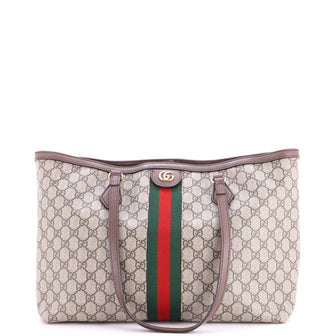 Gucci Ophidia Shopping Tote GG Coated Canvas Medium