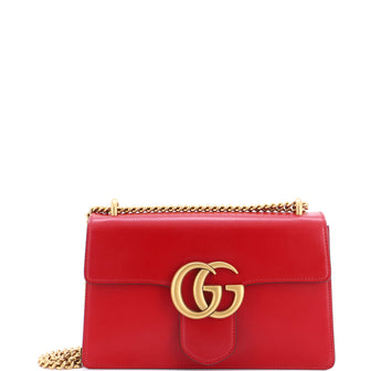 Gucci GG Marmont Chain Shoulder Bag Leather Medium