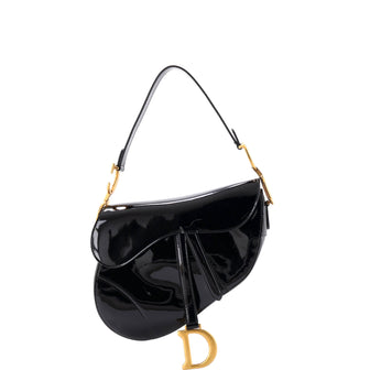 Christian Dior Saddle Bag Patent Medium