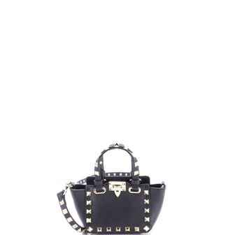 Valentino Garavani Rockstud Tote Soft Leather Micro