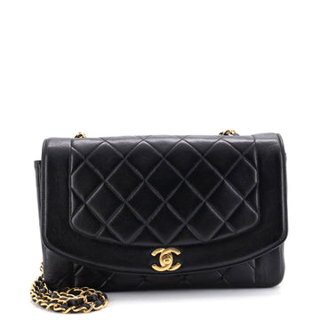 Chanel Vintage Diana Flap Bag Quilted Lambskin Medium
