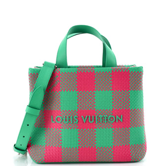 Louis Vuitton Shopping Tote Damier Checkerboard Leather Mini