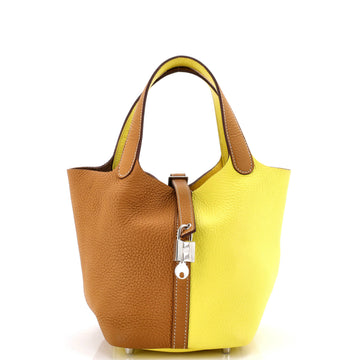 Hermes Picotin Lock Bag Bicolor Clemence PM