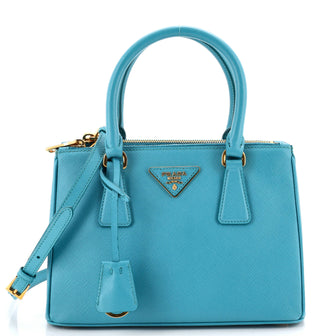Prada Galleria Double Zip Tote Saffiano Leather Small