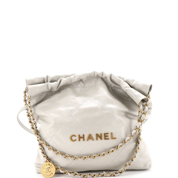 Chanel 22 Chain Hobo Quilted Calfskin Small
