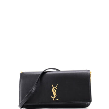 Saint Laurent Classic Monogram Phone Holder Shoulder Bag Leather