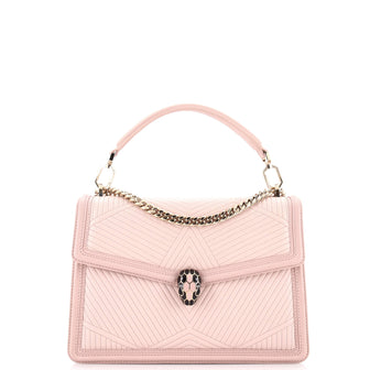 Bvlgari Serpenti Forever Shoulder Bag Quilted Leather Medium