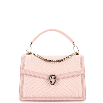 Bvlgari Serpenti Forever Shoulder Bag Quilted Leather Medium