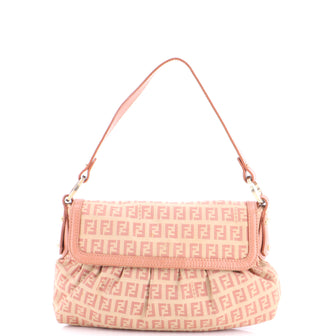Fendi Chef Flap Bag Zucchino Canvas Small