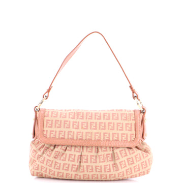 Fendi Chef Flap Bag Zucchino Canvas Small