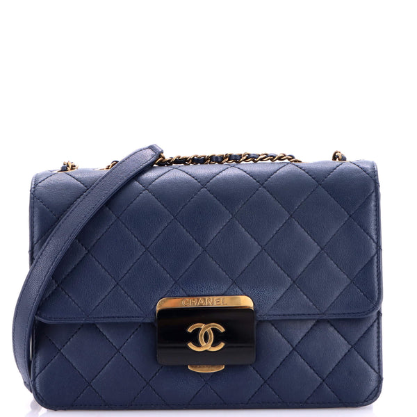 Chanel Beauty Lock Flap Bag Quilted Sheepskin Small 434106