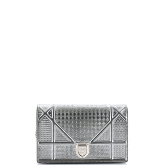Christian Dior Diorama Wallet on Chain Cannage Embossed Calfskin