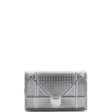 Christian Dior Diorama Wallet on Chain Cannage Embossed Calfskin