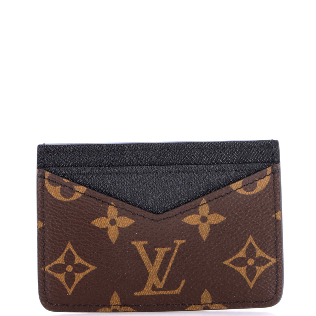 Louis Vuitton Neo Card Holder Macassar Monogram Canvas Black 4341332