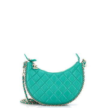 Chanel Chain Around Hook Hobo Quilted Lambskin Small