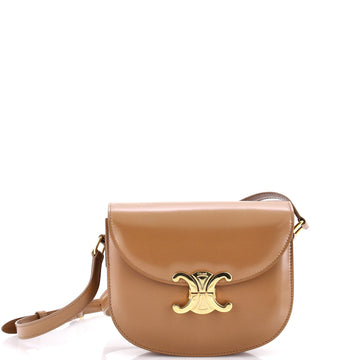 Celine Besace Triomphe Shoulder Bag Leather Medium
