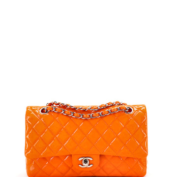 Chanel Classic Double Flap Bag Quilted Patent Medium