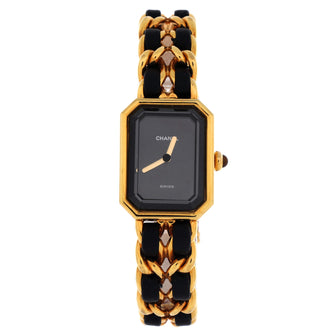 Chanel Premiere Rock Quartz Watch Plated Metal and Leather 20
