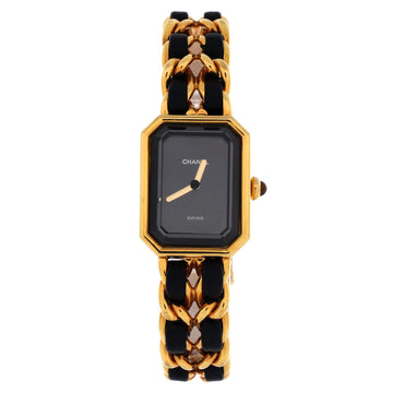 Chanel Premiere Rock Quartz Watch Plated Metal and Leather 20