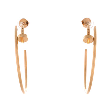 Cartier Juste un Clou Hoop Earrings 18K Rose Gold XL