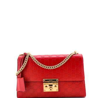 Gucci Padlock Shoulder Bag Guccissima Leather Medium